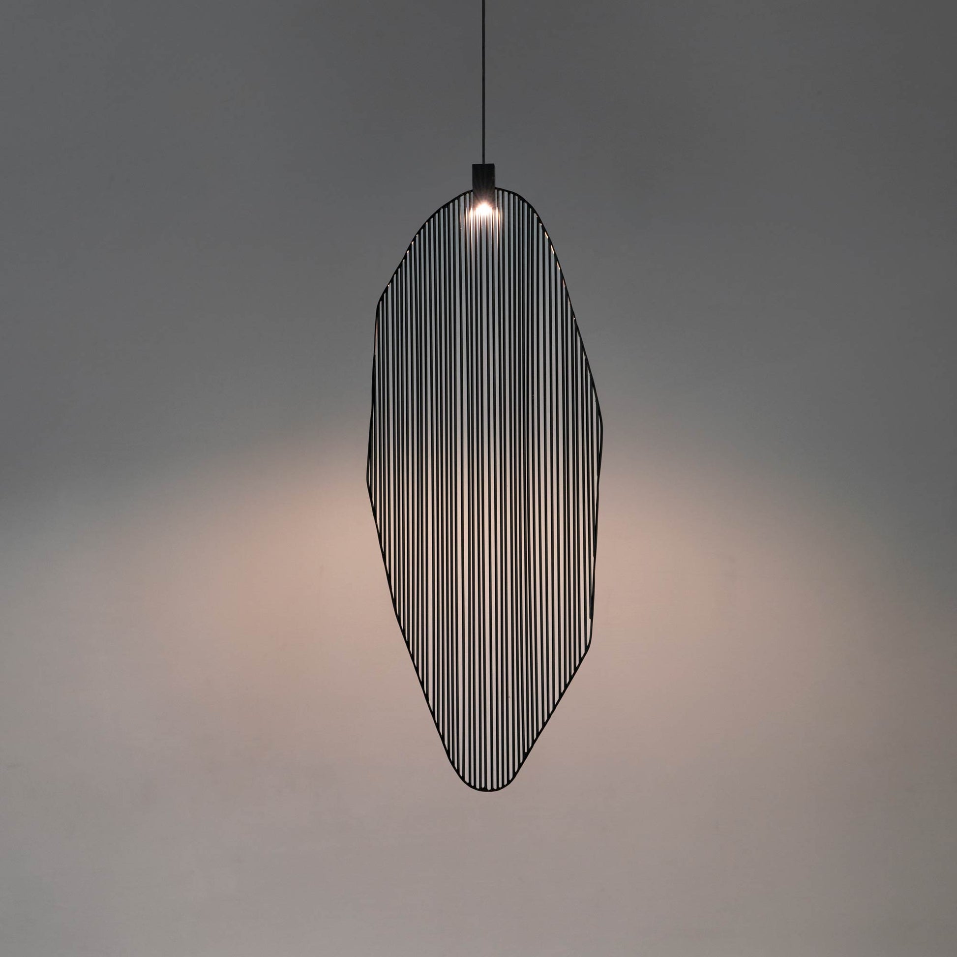 Harpe Single LED Pendant Light in Detail.
