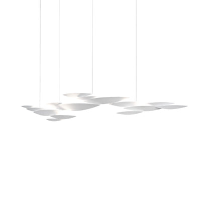 I Lucci Argentati Linear LED Chandelier in White Polished (X-Large).