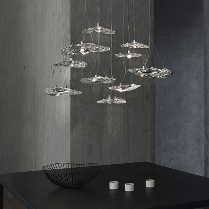 Manta Multi Light LED Pendant Light in dining room.