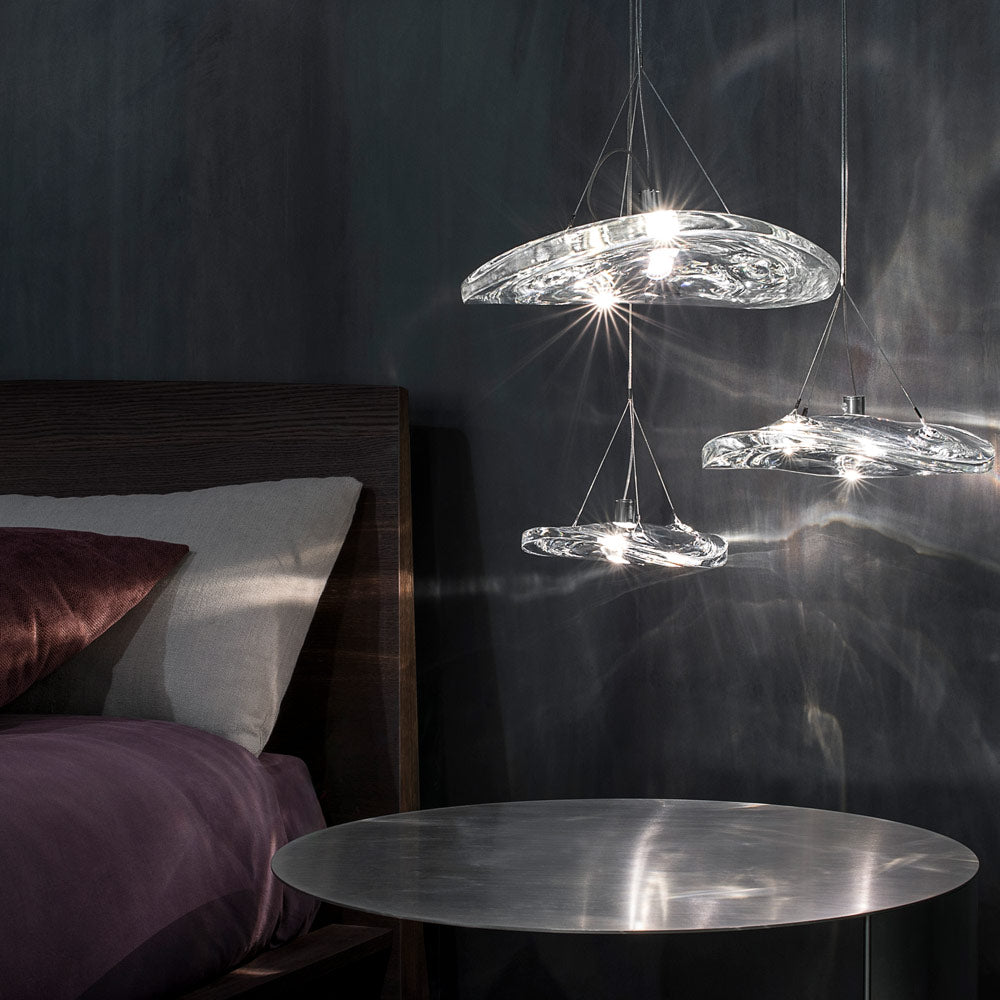 Manta Multi Light LED Pendant Light in bedroom.