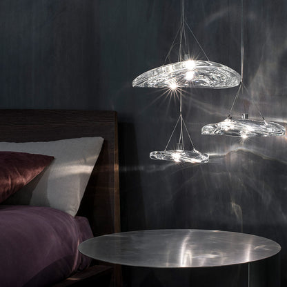 Manta Multi Light LED Pendant Light in bedroom.