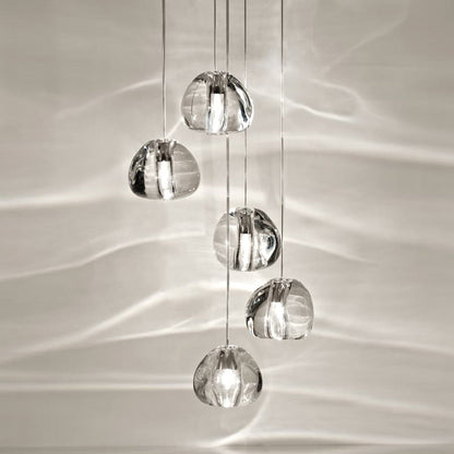 Mizu Pendant Light in Clear Crystal (5-Light).