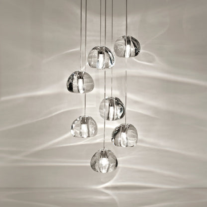 Mizu Pendant Light in Clear Crystal (7-Light).