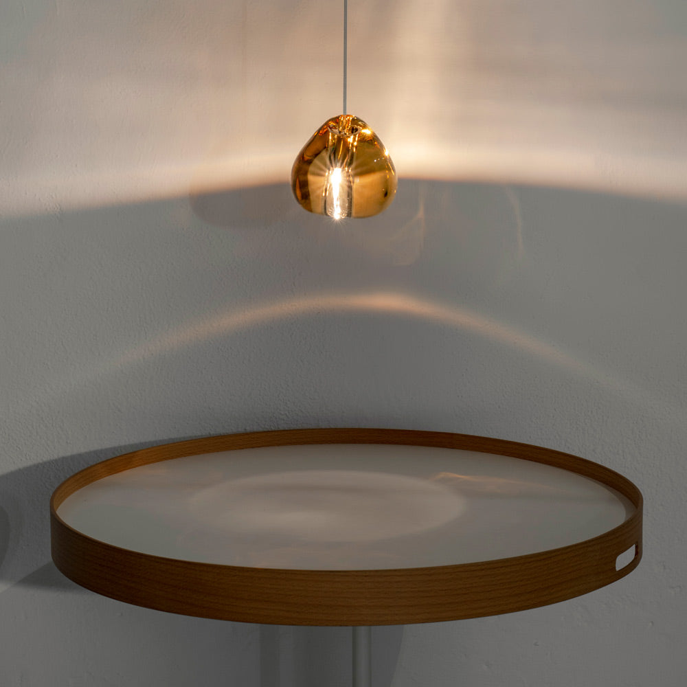 Mizu Single Pendant Light in living room.
