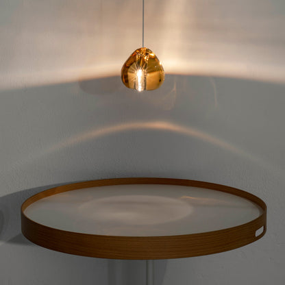 Mizu Single Pendant Light in living room.