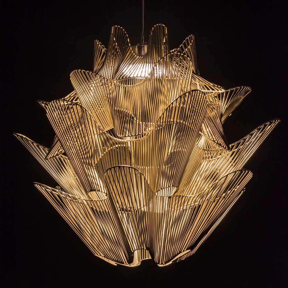 Moiré LED Pendant Light in Detail.