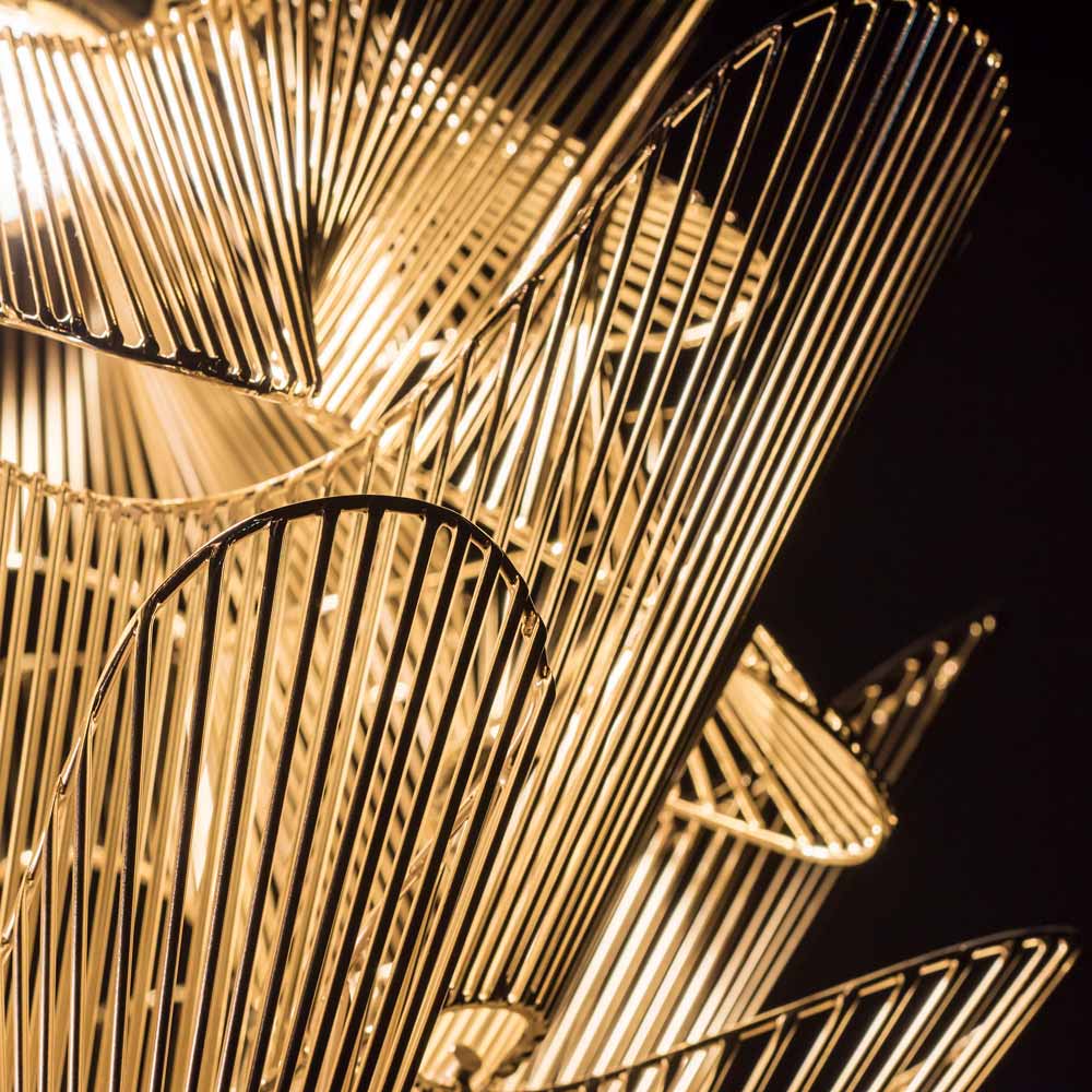 Moiré LED Pendant Light in Detail.