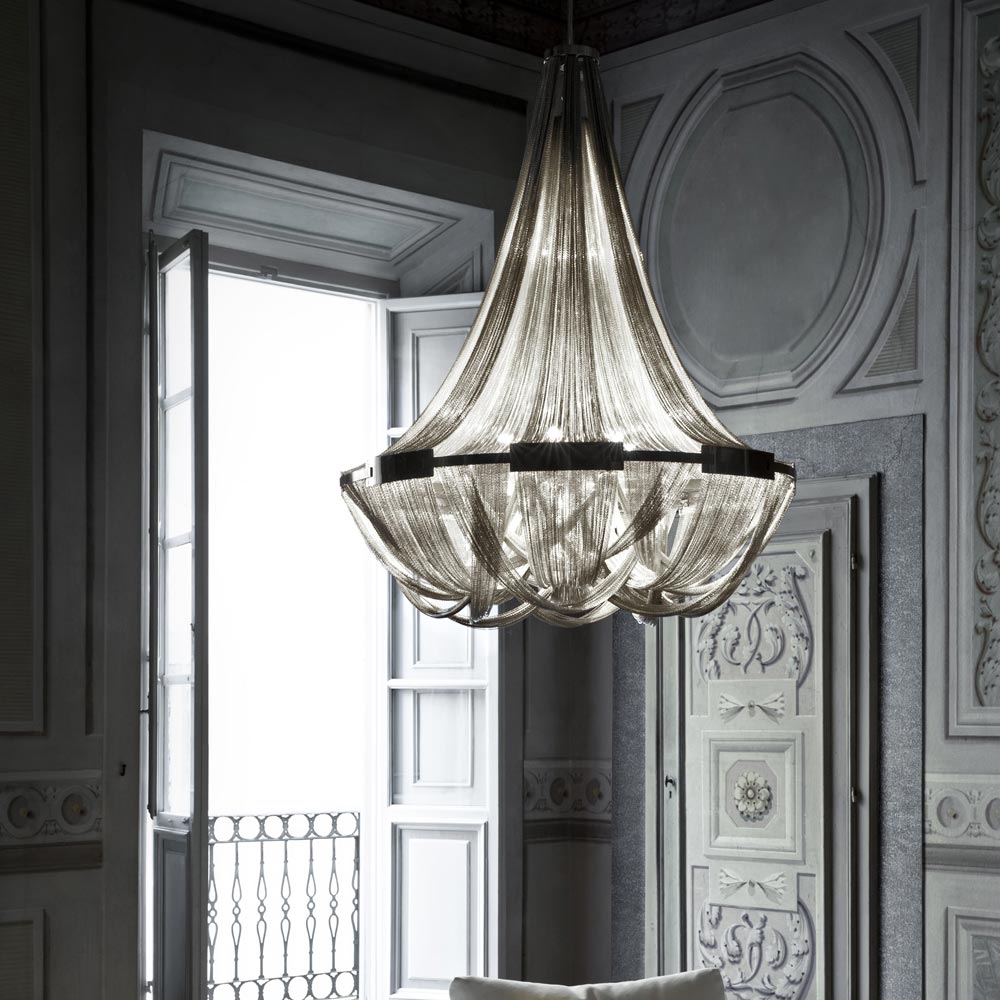 Soscik Chandelier in living room.