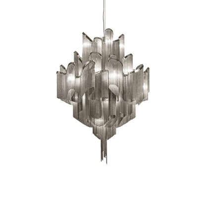 Stream Chandelier in Nickel Plated (Small).