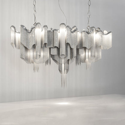 Stream Linear Chandelier in Detail.