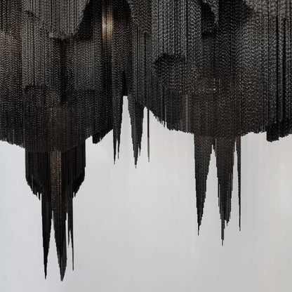 Stream Linear Chandelier in Detail.