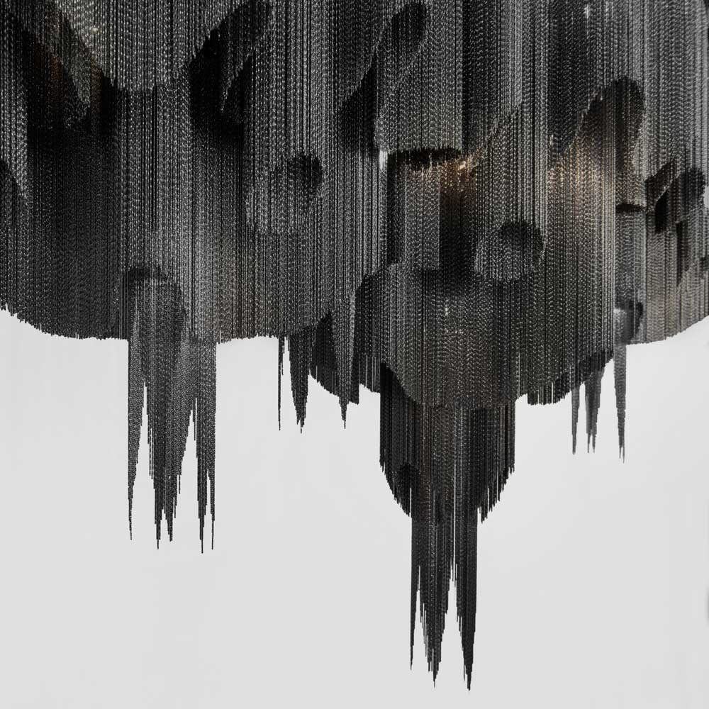 Stream Linear Chandelier in Detail.