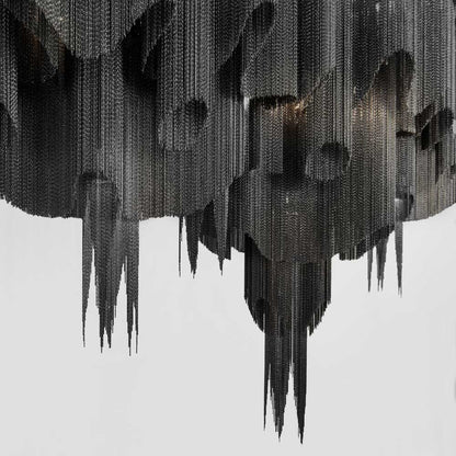 Stream Linear Chandelier in Detail.