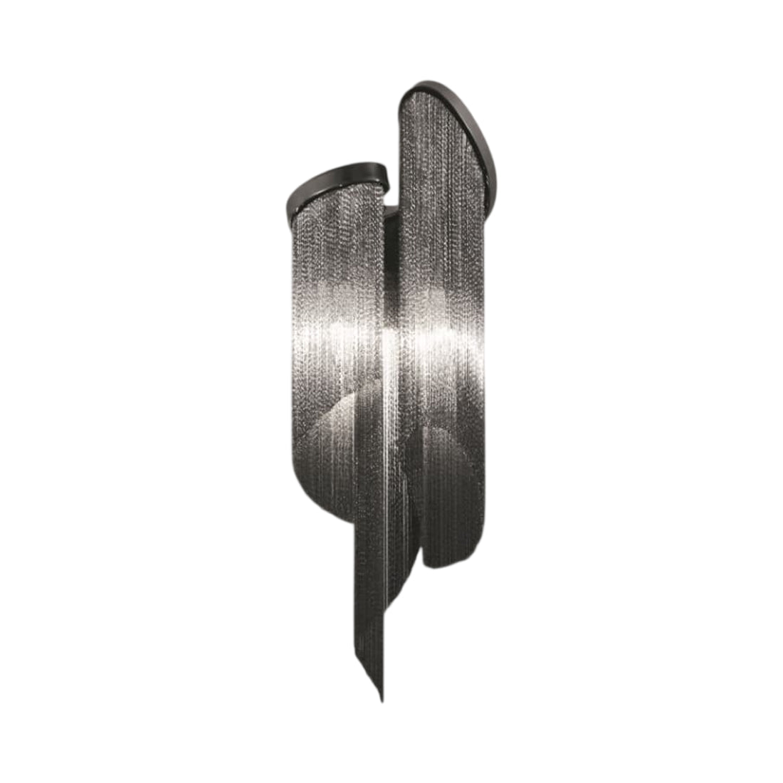 Stream Wall Light in Black Nickel Plated.