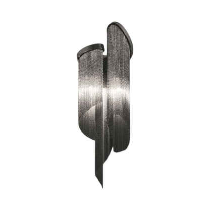 Stream Wall Light in Black Nickel Plated.