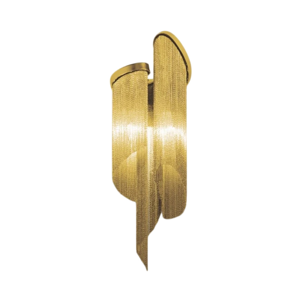 Stream Wall Light in Gold Plated.