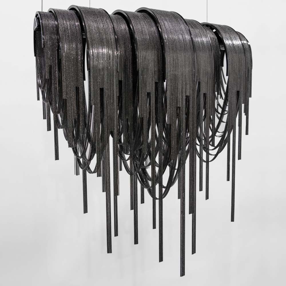 Volver Linear LED Chandelier in Detail.