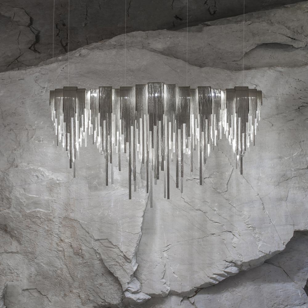 Volver Linear LED Chandelier in Detail.