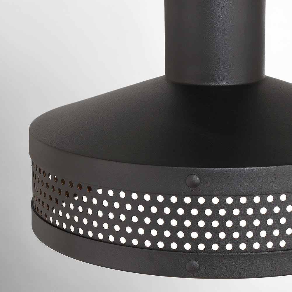 Abalone Point Outdoor Flush Mount Ceiling Light in Detail.