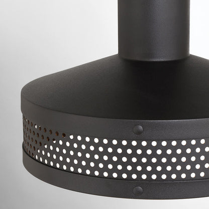 Abalone Point Outdoor Flush Mount Ceiling Light in Detail.