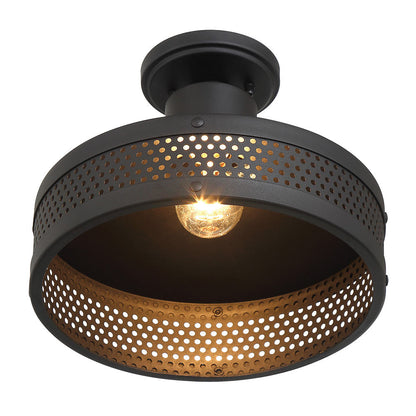 Abalone Point Outdoor Flush Mount Ceiling Light in Detail.
