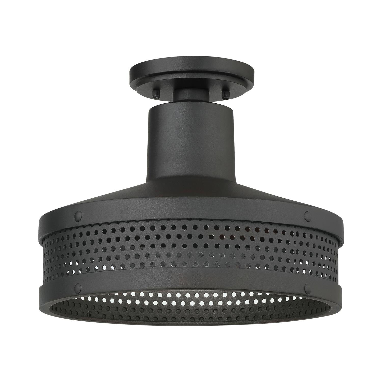Abalone Point Outdoor Flush Mount Ceiling Light in Detail.