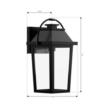 Branwyn Outdoor Wall Light - line drawing.