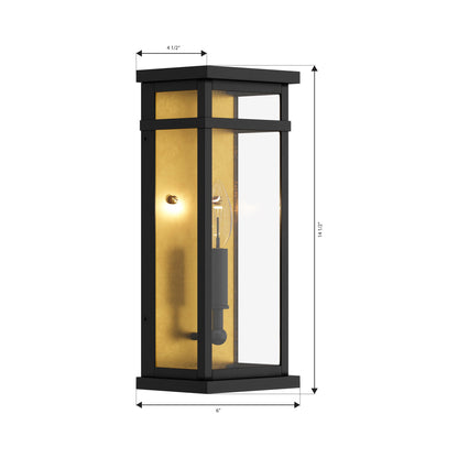 Briarlane Outdoor Wall Light - line drawing.
