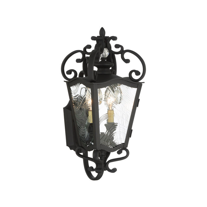 Brixton Ivey Outdoor Wall Light in Sand Coal/Soft Brass (Small).