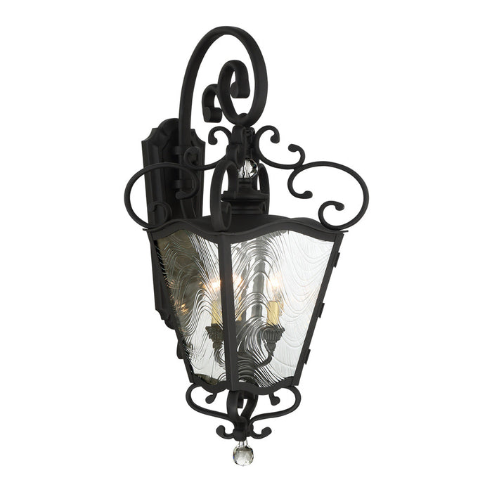 Brixton Ivey Outdoor Wall Light in Sand Coal/Soft Brass (Large).