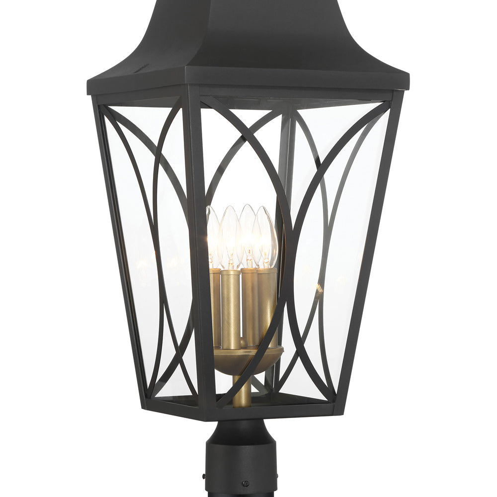 Cardigan Outdoor Post Light in Detail.