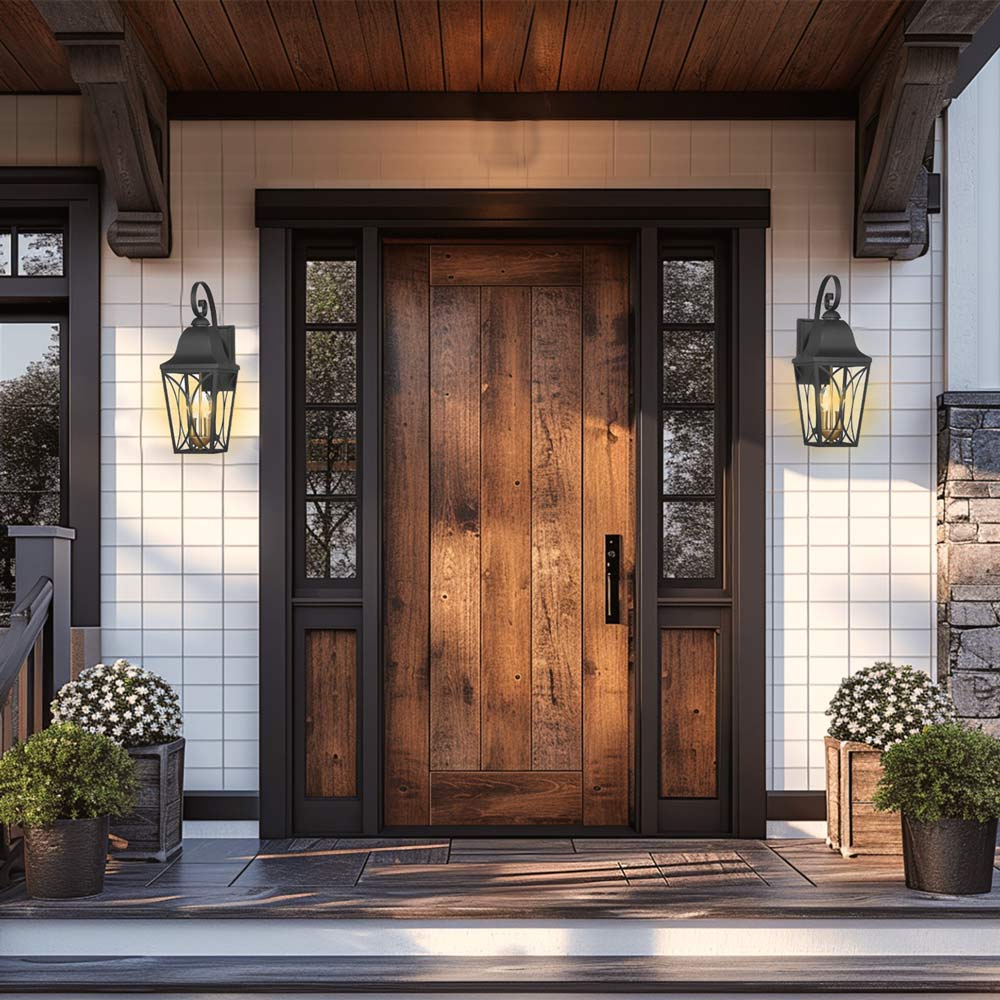 Cardigan Outdoor Wall Light in Outside Area.