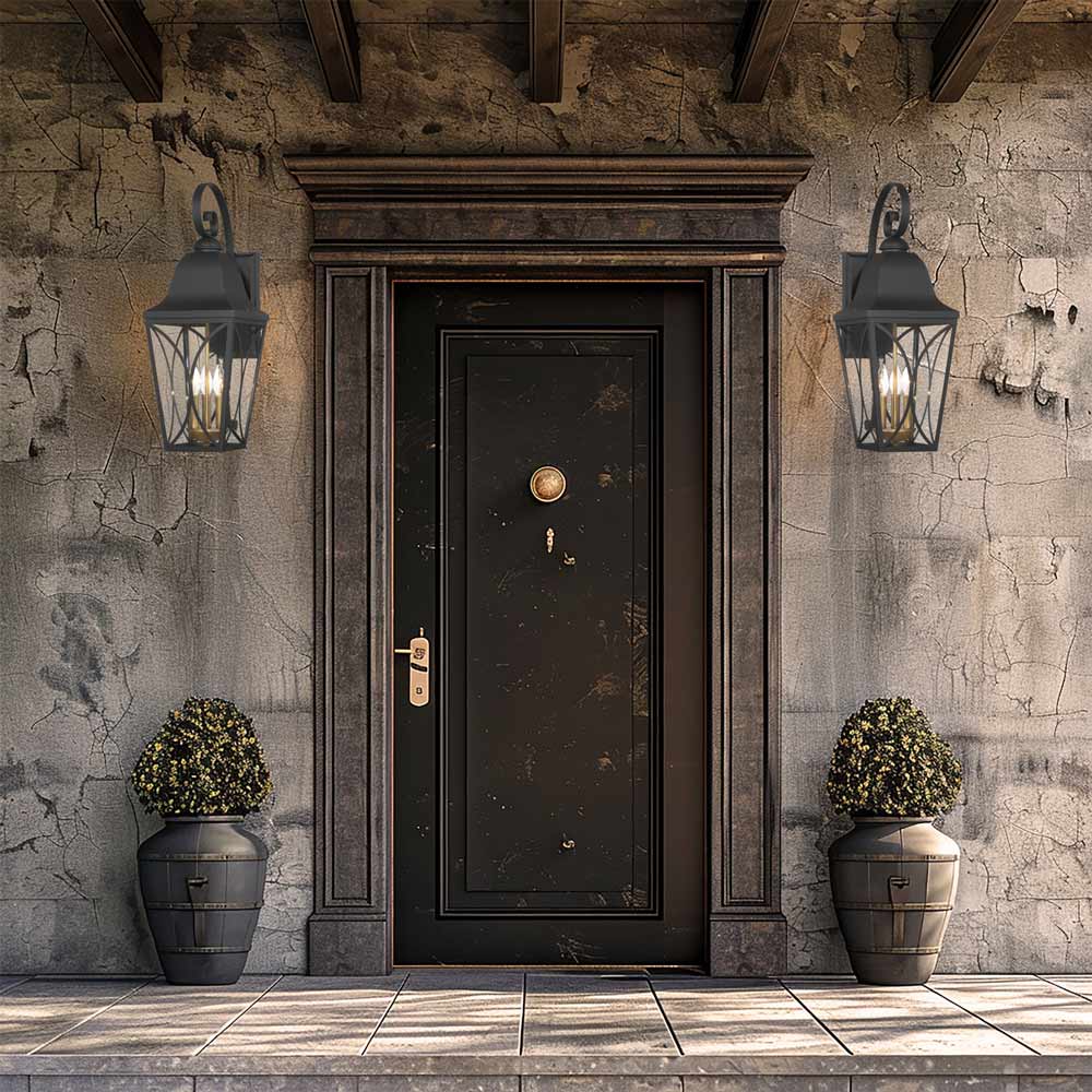 Cardigan Outdoor Wall Light in Outside Area.
