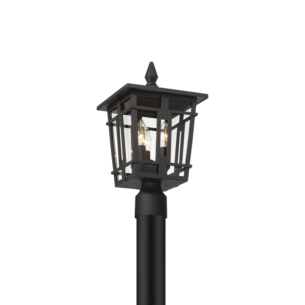 Fieldstone Outdoor Post Light in Detail.