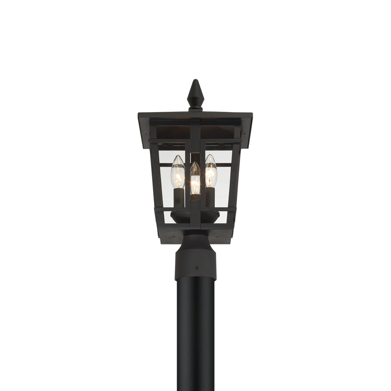 Fieldstone Outdoor Post Light in Detail.