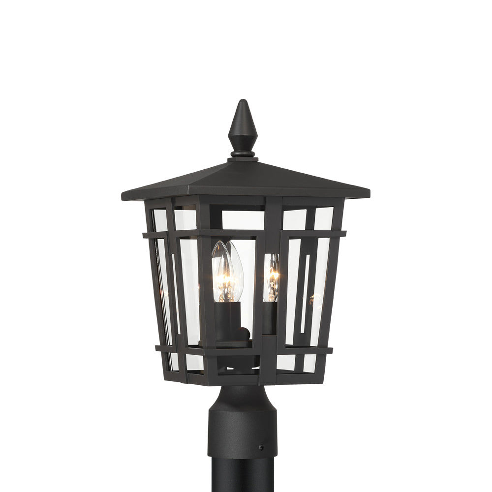 Fieldstone Outdoor Post Light in Detail.