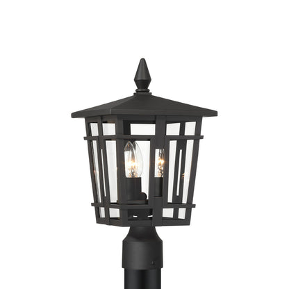 Fieldstone Outdoor Post Light in Detail.