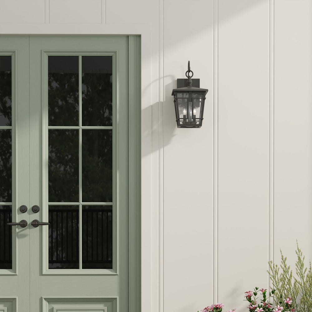 Fieldstone Outdoor Wall Light in Outside Area.