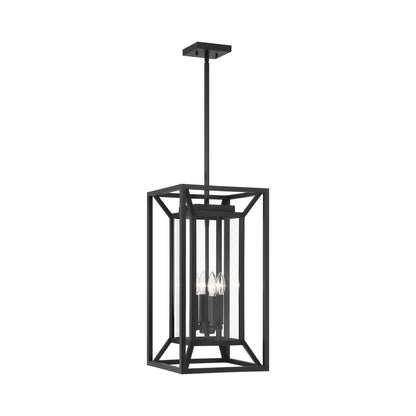 Harbor View Outdoor Pendant Light in Clear Glass.