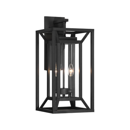 Harbor View Outdoor Wall Light in Clear Glass (21-Inch).