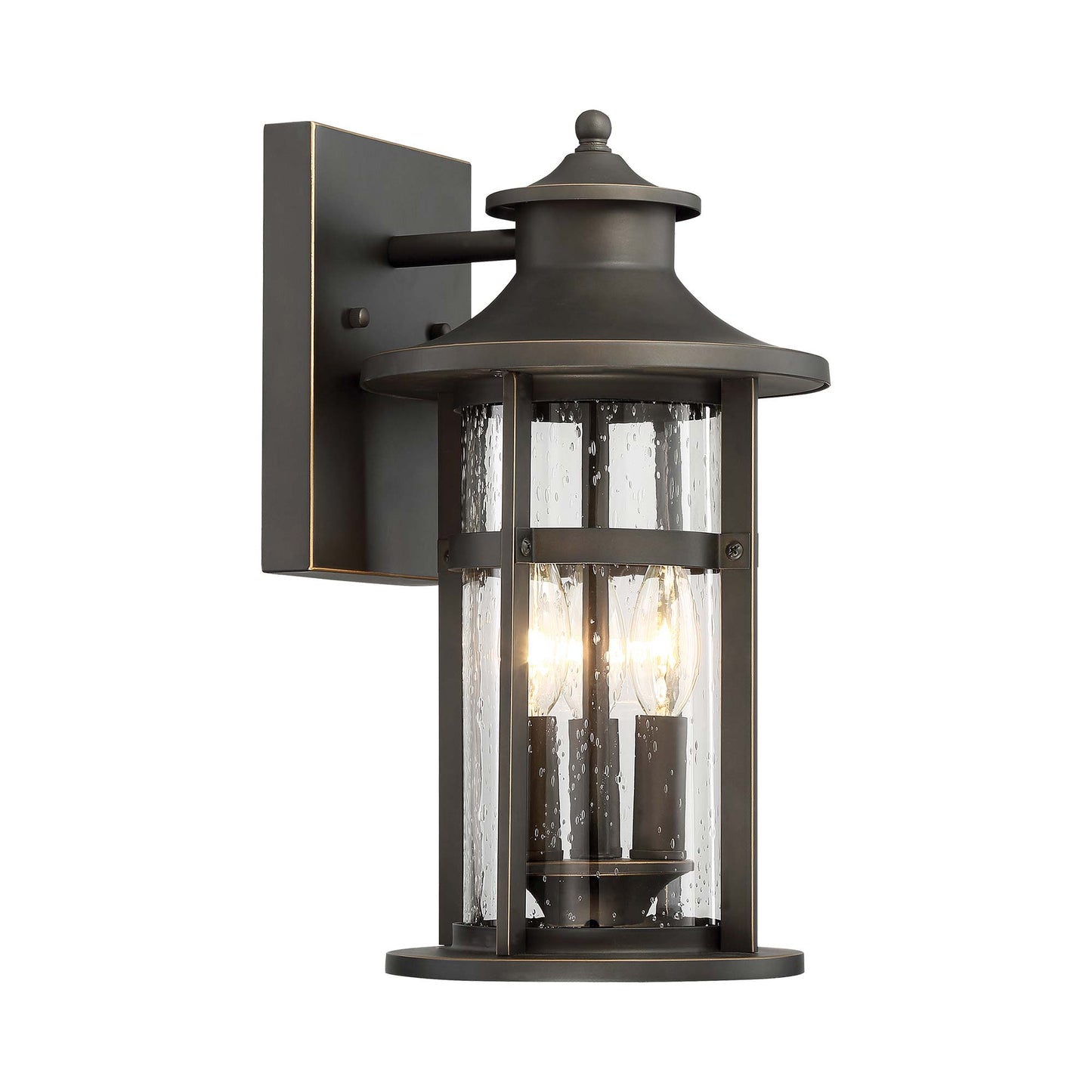 Highland Ridge Outdoor Wall Light in Medium.