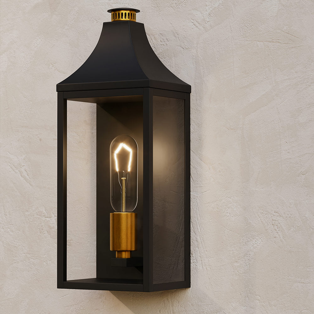 Hurstborne Single Outdoor Wall Light in Detail.