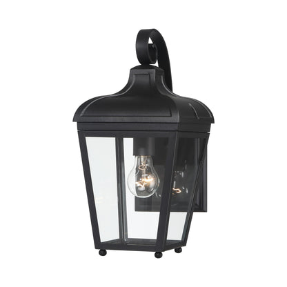 Marquee Outdoor Wall Light in Sand Coal Balck (Small).