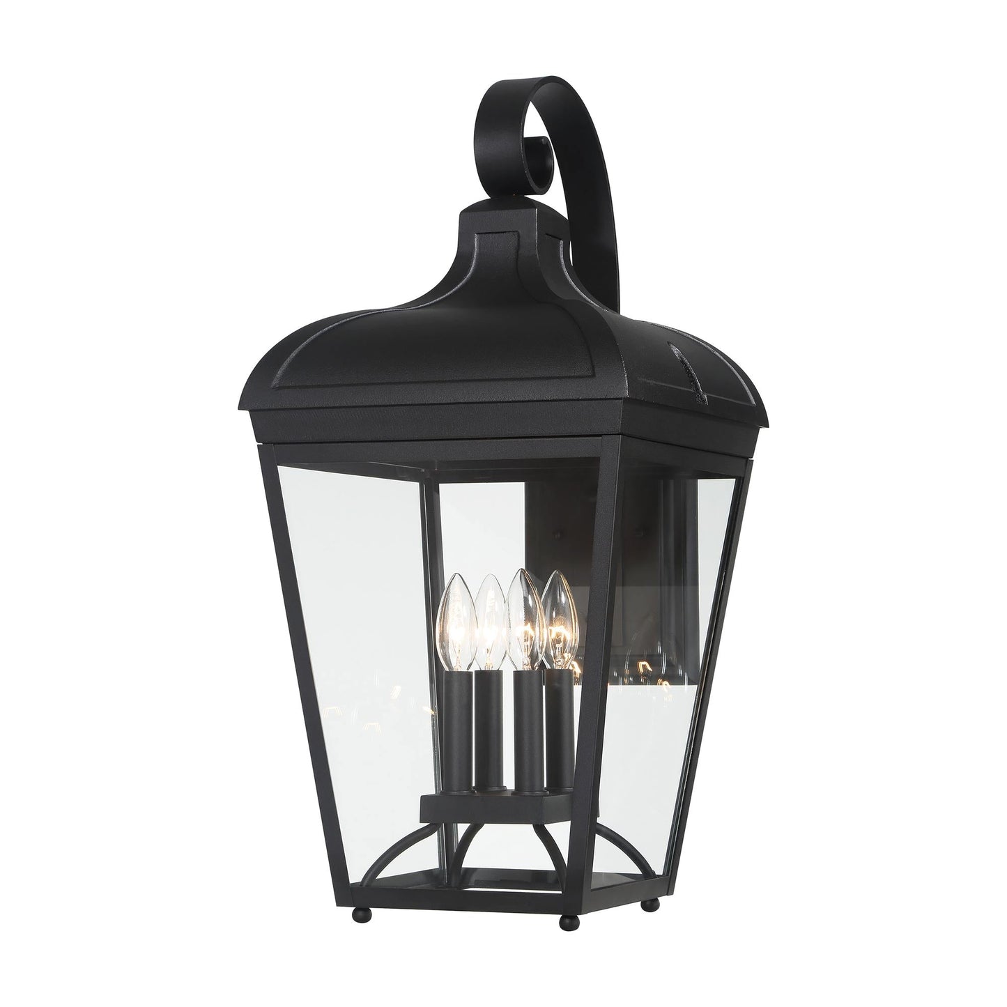 Marquee Outdoor Wall Light in Sand Coal Balck (Large).