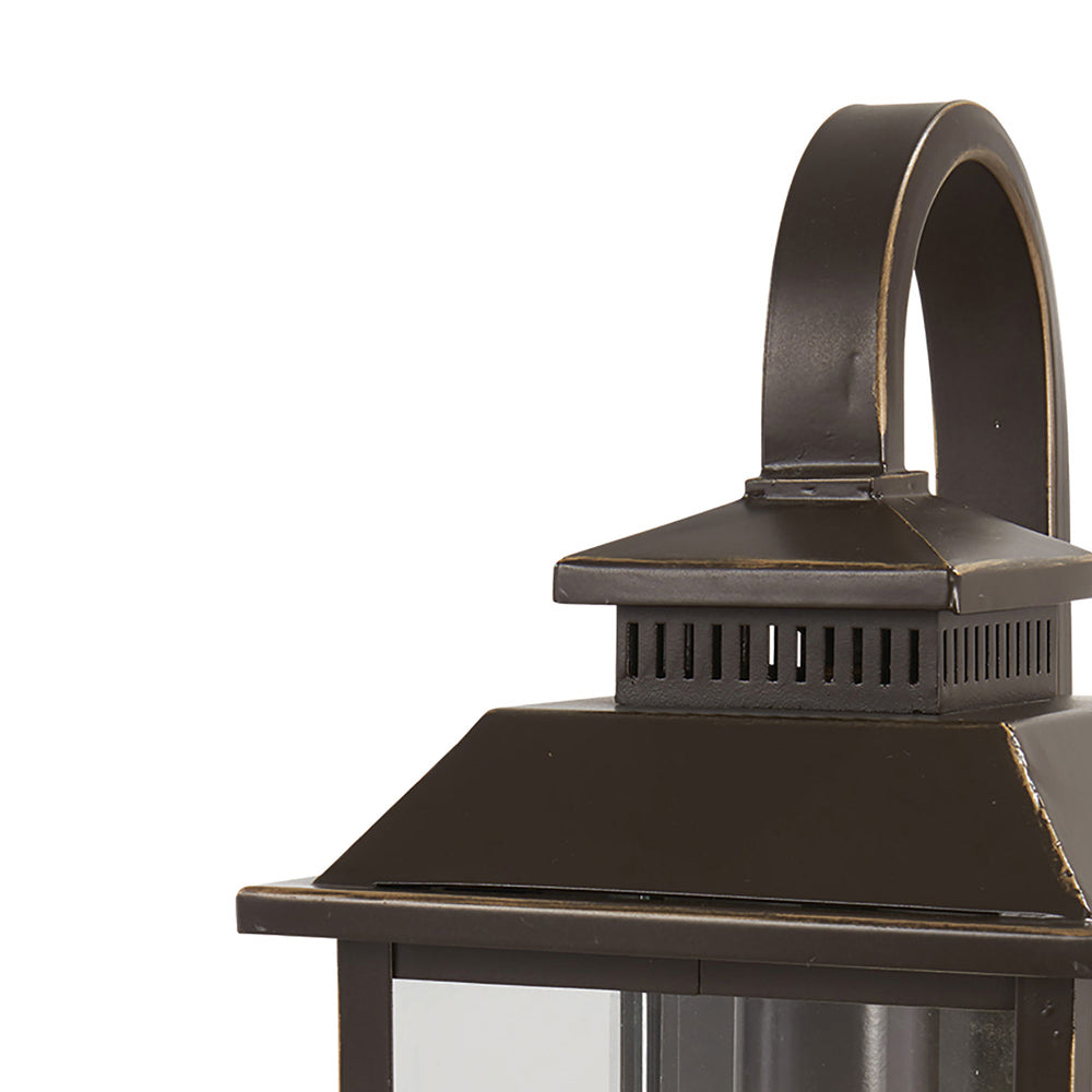 Miner's Loft Outdoor Wall Light in Detail.