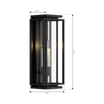 Stratford Outdoor Wall Light - line drawing.
