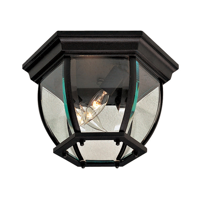 Wyndmere Outdoor Flush Mount Ceiling Light in Sand Coal.