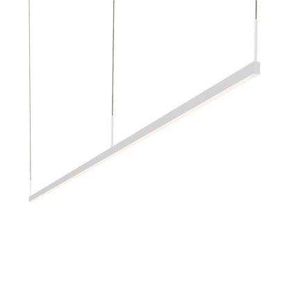 Thin-Line™ LED Pendant Light in Satin Black (1-Light/96-Inch).