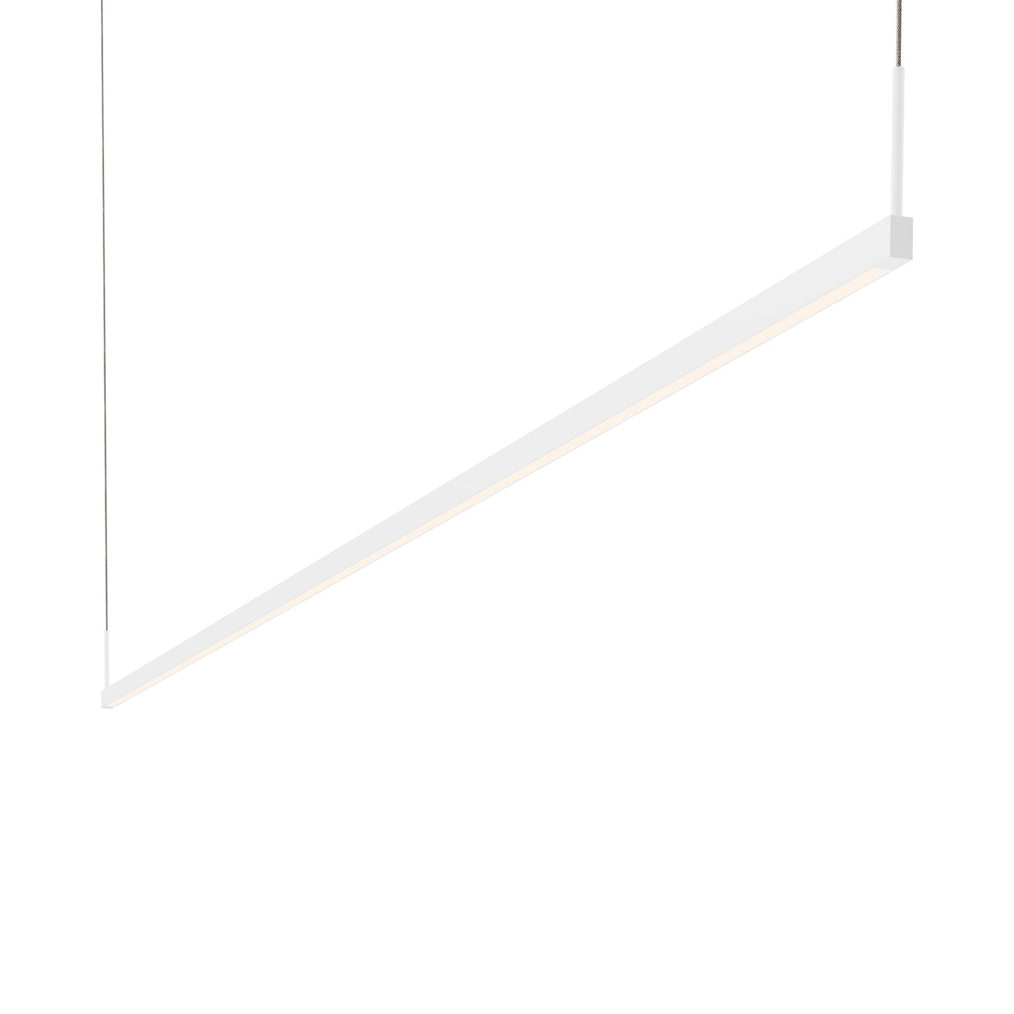 Thin-Line™ LED Pendant Light in Satin White (2-Light/96-Inch).