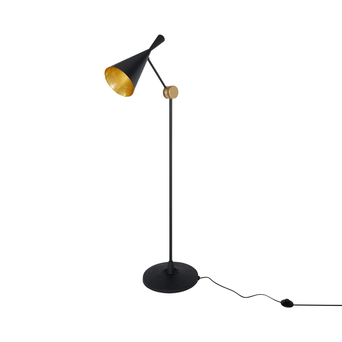 Beat LED Floor Lamp in Black.